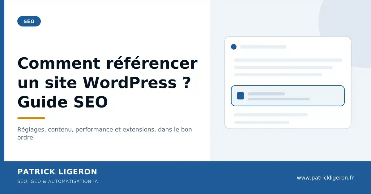 Réglages, contenu et performance pour comment référencer un site WordPress dans Google