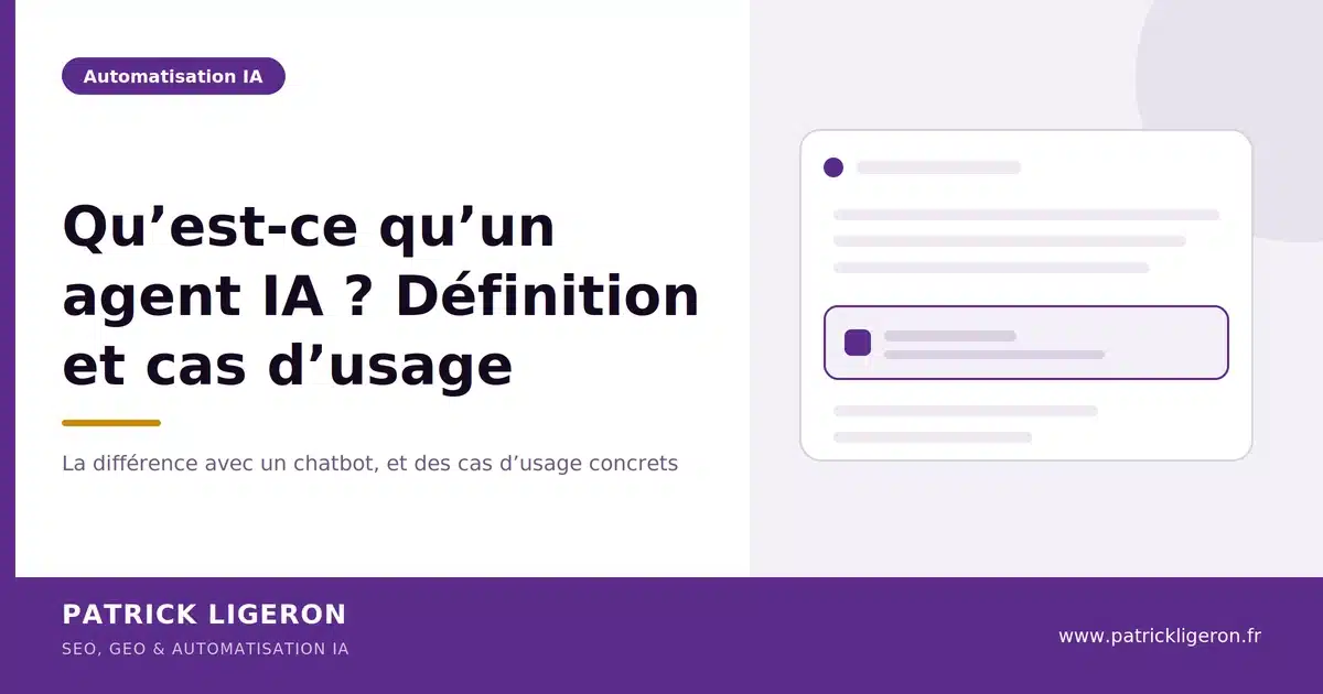 Agent IA autonome exécutant des actions via des outils pour atteindre un objectif