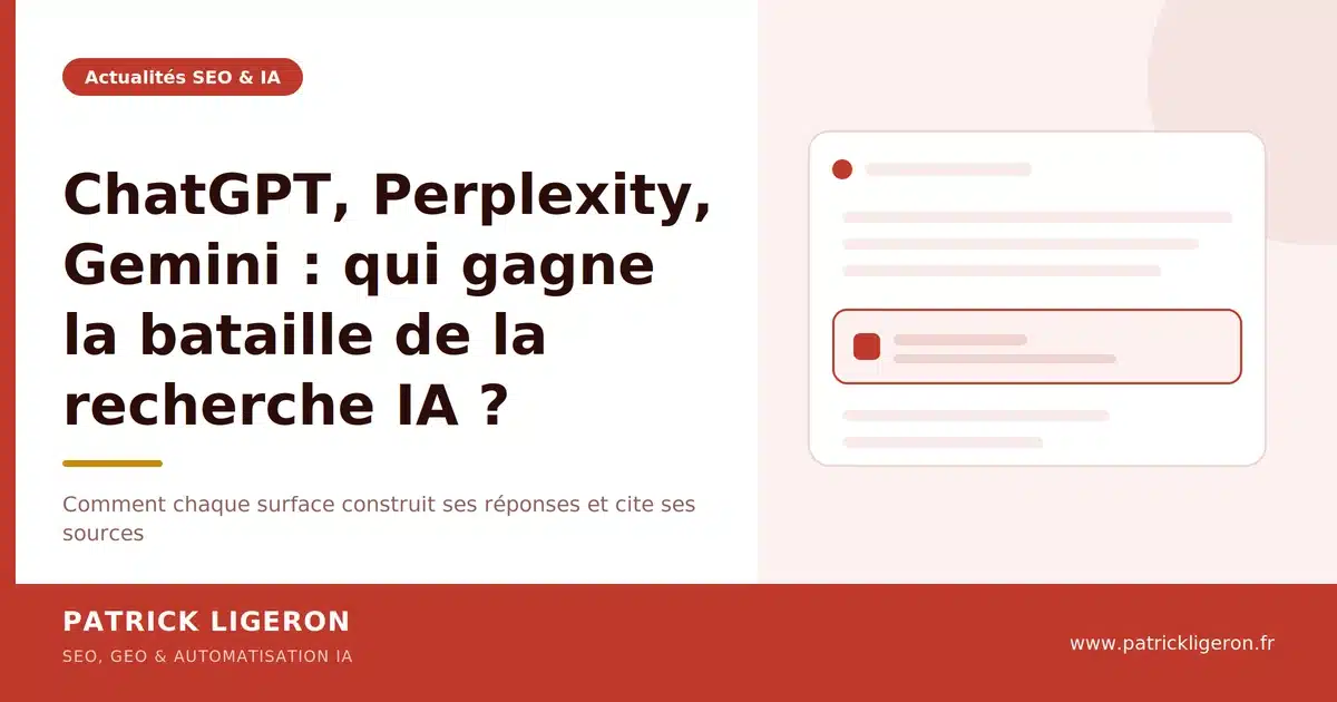 ChatGPT, Perplexity, Gemini : qui gagne la bataille de la recherche IA ?