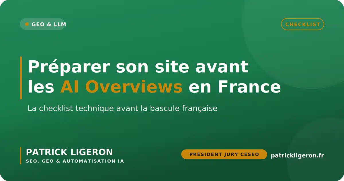 Checklist pour préparer un site web